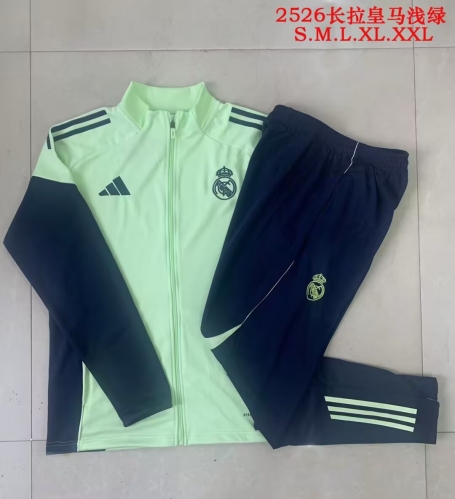 2025/26 Real Madrid Light Green Thailand Jacket Uniform-815