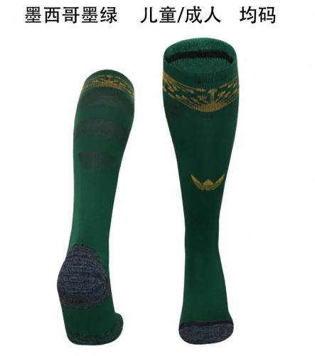 Adult/Kids 2025/26 Mexico Green Thailand Soccer Socks