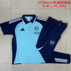 2025/26 Arsenal Light Green Thailand Polo Uniform-815