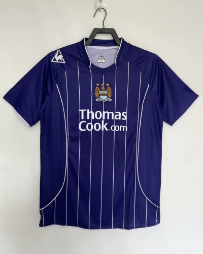 07-08 Retro Version Manchester City Away Purple Thailand Soccer Jersey AAA-1041/811