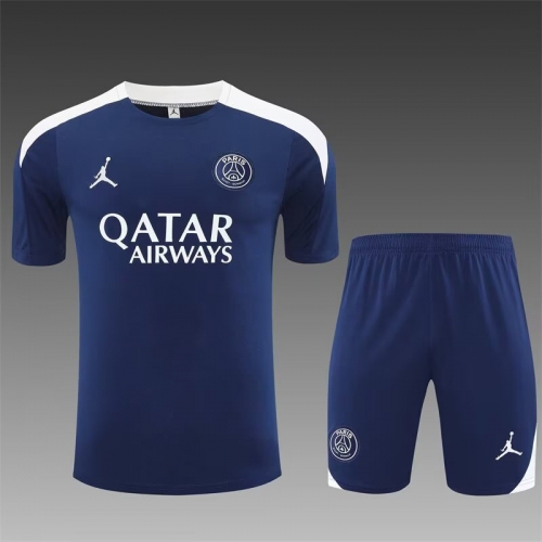 2025/26 Paris SG Royal Blue Shorts-Sleeve Thailand Soccer Uniform-801