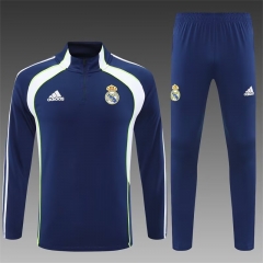 2025/26 Real Madrid Royal Blue Soccer Tracksuit Uniform-801