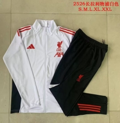 2025/26 Liverpool White Soccer Jacket Uniform-815