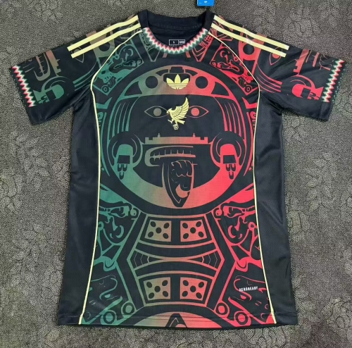 2025/26 Jointed Version Mexico Black & Red & Green Thailand Soccer Jersey AAA-23