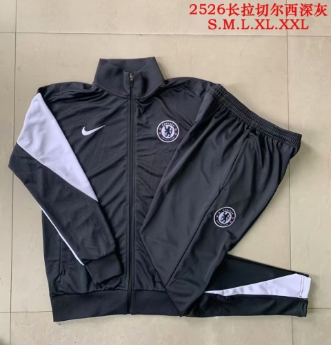 2025/26 Chelsea Dark Gray Thailand Soccer Jacket Uniform-815