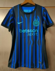 2024/26 Inter Milan Home Black & Blue Female Soccer Jersey AAA-JJ