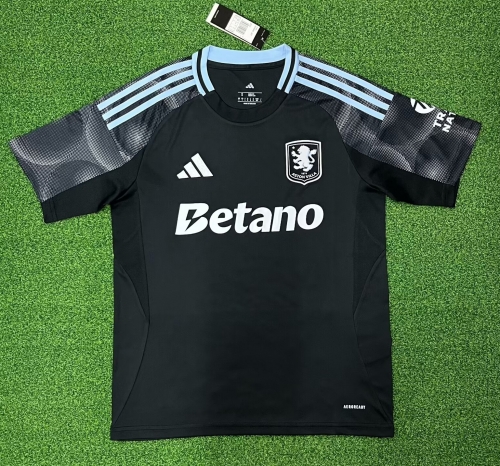 2025-26 Aston Villa Away Black Thailand Soccer Jersey AAA-1040/416/320