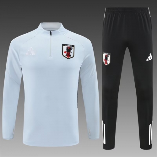 2025/26 Japan Light Blue Gray Thailand Soccer Tracksuit Uniform-801/GDP