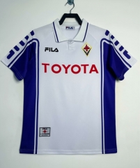 99/00 Retro Version Fiorentina Away White Thailand Soccer Jersey AAA-811