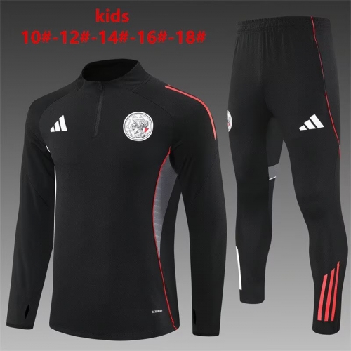 Kids 2025/26 Ajax Black Kids/Youth Tracksuit Uniform-801/815