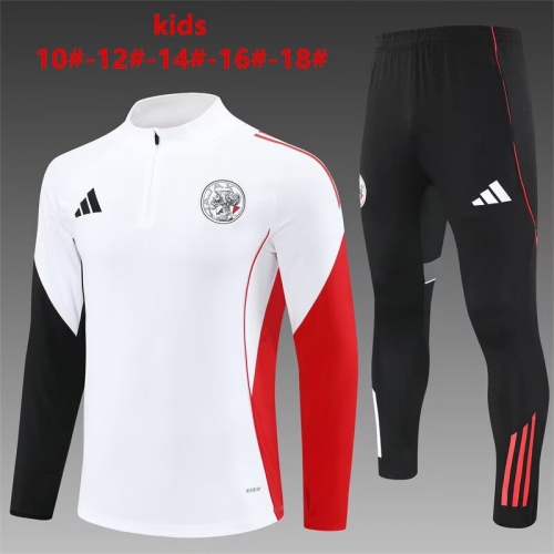 2025/26 Ajax White Kids/Youth Tracksuit Uniform-801/815