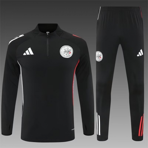 2025/26 Ajax Black Thailand Tracksuit Uniform-801/411/815