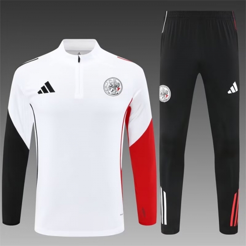 2025/26 Ajax White Thailand Tracksuit Uniform-801/411/815