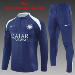 Player Version 2025/26 Inter Milan Royal Blue Kids/Youth Tracksuit Uniform-801