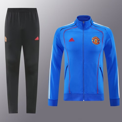 2025/26 #03 Manchester United CaiBlue Thailand Soccer Jacket Uniform-LH
