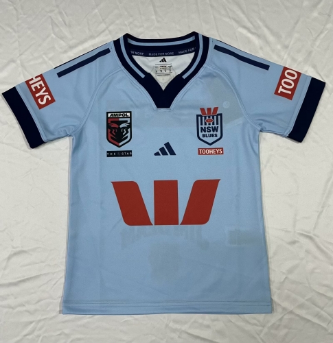 Kids 2025 Lan Holden Blue Thailand Rugby Shirts-805