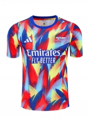 2025/26 Arsenal Red & Blue Shorts-Sleeve Thailand Soccer Jerseys-418