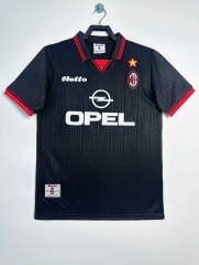 97/98 Retro Version AC Milan 3nd Away Black Thailand Soccer Jersey AAA-811