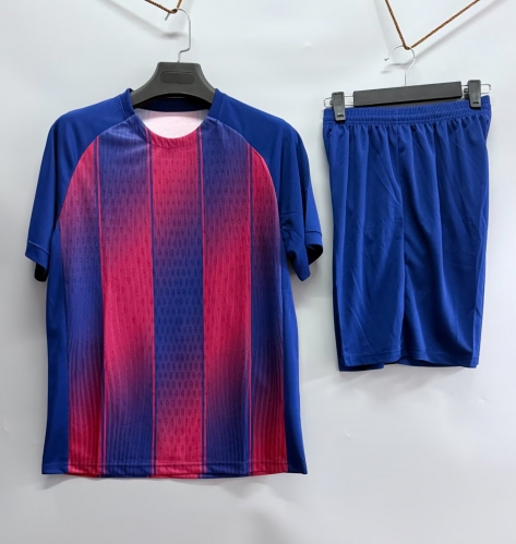 Customize 2025/26 Barcelona Home Red & Blue Soccer Uniform-DN