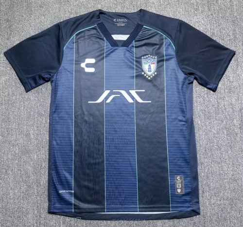 Player Version 2025/26 CF Pachuca Away Black & Blue Thailand Soccer Jersey AAA-912