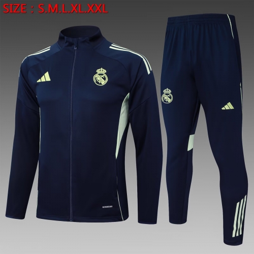 2025/26 Real Madrid Cyan Thailand Jacket Uniform-815