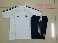 2025/26 Real Madrid White Soccer Tracksuit Uniform-815