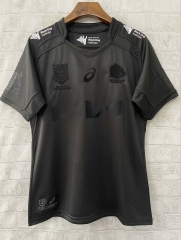 2025 Mustang Black Thailand Rugby Training Shirts-805