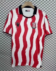 2025-2026 Stoke City Home Red & White Thailand Soccer Jersey AAA-95