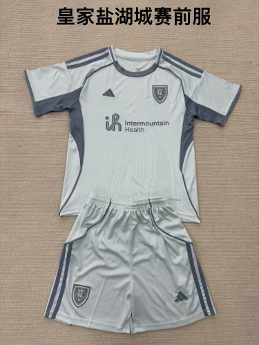 Kids 2025/26 Real Salt Lake Gray Youth/Kids Soccer Uniform-208