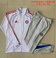 2025/26 Retro Version Bayern Münche White Soccer Jacket Uniform-815