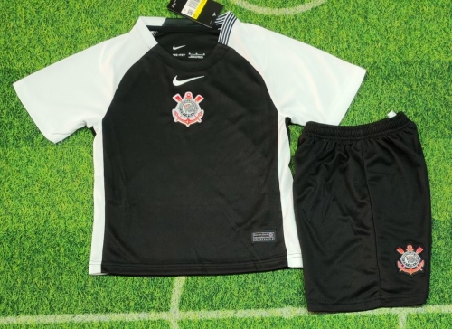 Kids 2025/26 Corinthians Away Black Kids/Youth Soccer Uniform-123