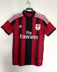 14/15 Retro Version AC Milan Home Red & Black Thailand Soccer Jersey AAA-811/710