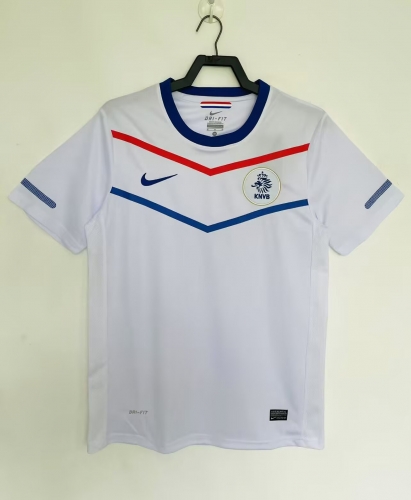 10 Retro Version Netherlands Away White Thailand Soccer Jersey AAA-522/811