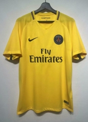 17/18 Retro Version Paris SG Away Yellow Thailand Soccer Jersey AAA-301