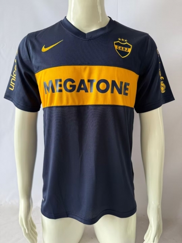 07/08 Retro Version Boca Juniors Home Yellow & Blue Thailand Soccer Jersey AAA-503