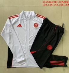 Kids 2025/26 Bayern Münche White Kids/Youth Soccer Jacket Uniform-815