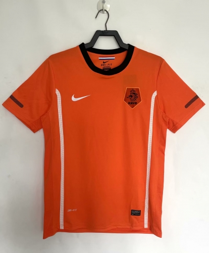 10 Retro Version Netherlands Home Orange Thailand Soccer Jersey AAA-522/811