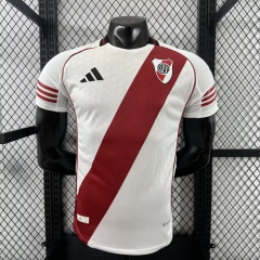 Player Version 2025/26 CA River Plate Home White Thailand Soccer Jersey AAA-XY/416