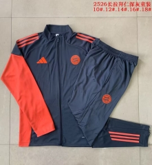 Kids 2025/26 Bayern Münche Dark Gray Kids/Youth Soccer Jacket Uniform-815