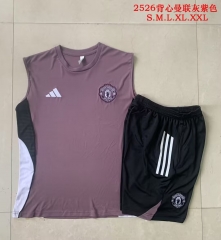 2025/26 Manchester United Purple Thailand Tracksuit Uniform-815