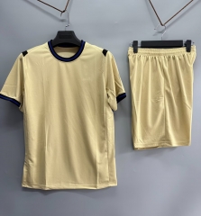 Customize 2025/26 Barcelona Away Yellow Soccer Uniform-DN