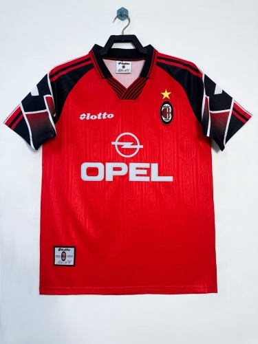 97/98 Special Retro Version AC Milan Red Thailand Soccer Jersey AAA-811