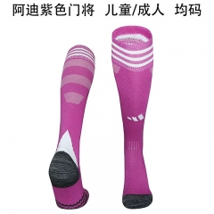 2025/26 Adida Goalkeeper Purple Adult/Kids Thailand Soccer Socks