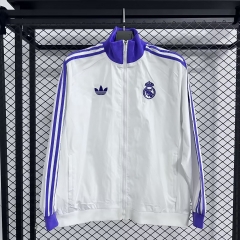 2025/26 Real Madrid White Windbreaker Hoodies Top-47