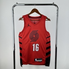 2023 Season Feiren Limited Version NBA Portland Trail Blazers Red #16 Jersey-311