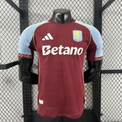 Player Version 2025-26 Aston Villa Home Red Thailand Soccer Jersey AAA-XY/416/703