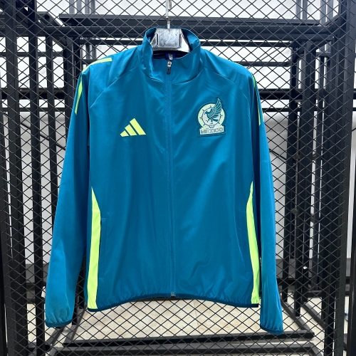 2025/26 Mexico Blue Windbreaker Hoodies Top-47/510
