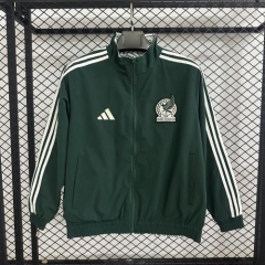 Double-Sided 2025/26 Mexico Green Windbreaker Hoodies Top-47