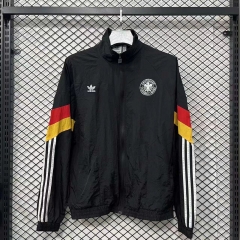 2025-26 Retro Germany Black Windbreaker Hoodies Top-47