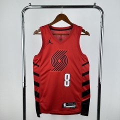 2023 Season Feiren Limited Version NBA Portland Trail Blazers Red #8 Jersey-311